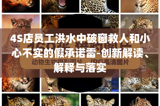 4S店員工洪水中破窗救人和小心不實的假承諾雷-創新解讀、解釋與落實
