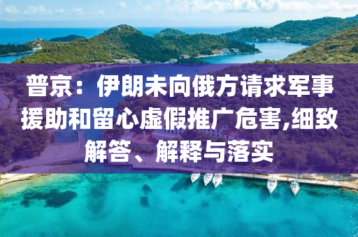 普京：伊朗未向俄方請求軍事援助和留心虛假推廣危害,細(xì)致解答、解釋與落實(shí)