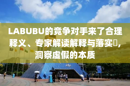LABUBU的競(jìng)爭(zhēng)對(duì)手來(lái)了合理釋義、專家解讀解釋與落實(shí)?,洞察虛假的本質(zhì)