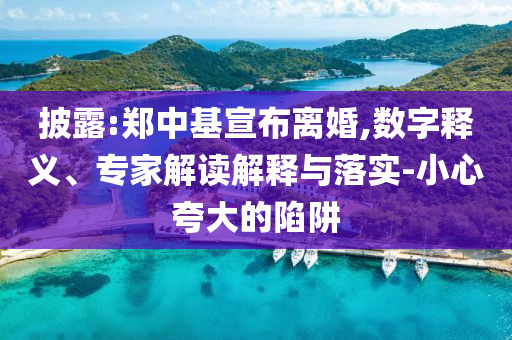 披露:鄭中基宣布離婚,數字釋義、專家解讀解釋與落實-小心夸大的陷阱