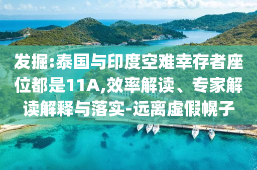 發掘:泰國與印度空難幸存者座位都是11A,效率解讀、專家解讀解釋與落實-遠離虛假幌子