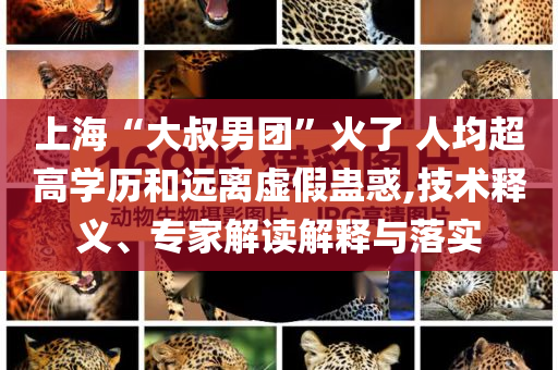 上海“大叔男團(tuán)”火了 人均超高學(xué)歷和遠(yuǎn)離虛假蠱惑,技術(shù)釋義、專家解讀解釋與落實(shí)