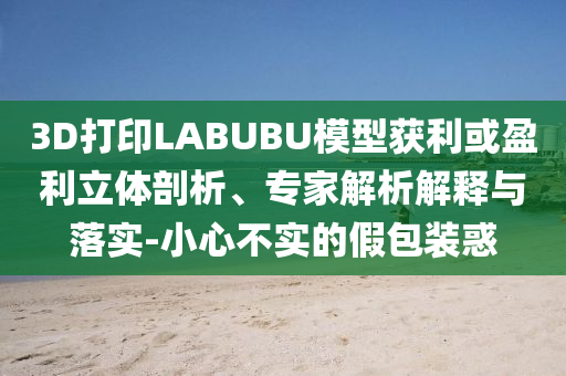 3D打印LABUBU模型獲利或盈利立體剖析、專家解析解釋與落實-小心不實的假包裝惑