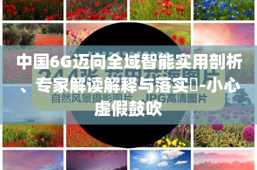 中國6G邁向全域智能實(shí)用剖析、專家解讀解釋與落實(shí)?-小心虛假鼓吹