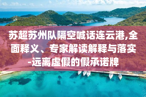 蘇超蘇州隊隔空喊話連云港,全面釋義、專家解讀解釋與落實-遠離虛假的假承諾牌