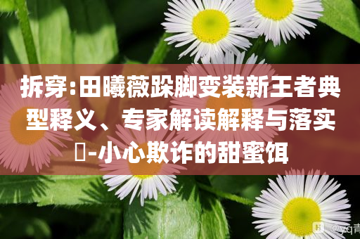 拆穿:田曦薇跺腳變裝新王者典型釋義、專家解讀解釋與落實?-小心欺詐的甜蜜餌