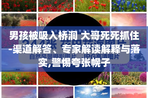 男孩被吸入橋洞 大哥死死抓住-渠道解答、專家解讀解釋與落實,警惕夸張幌子