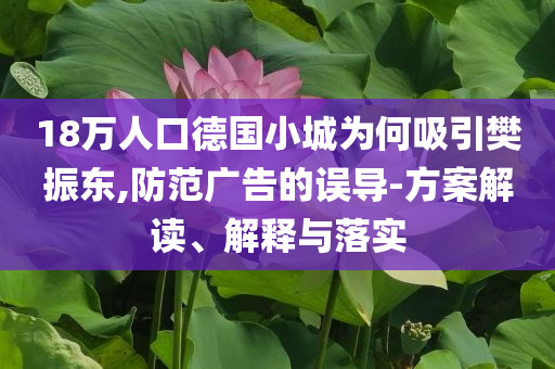 18萬人口德國小城為何吸引樊振東,防范廣告的誤導-方案解讀、解釋與落實