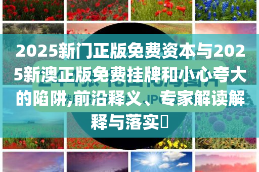 2025新門(mén)正版免費(fèi)資本與2025新澳正版免費(fèi)掛牌和小心夸大的陷阱,前沿釋義、專家解讀解釋與落實(shí)?