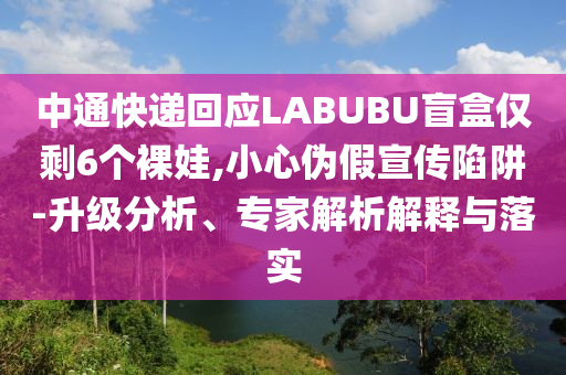 中通快遞回應LABUBU盲盒僅剩6個裸娃,小心偽假宣傳陷阱-升級分析、專家解析解釋與落實