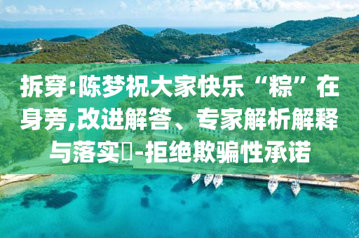 拆穿:陳夢(mèng)祝大家快樂(lè)“粽”在身旁,改進(jìn)解答、專家解析解釋與落實(shí)?-拒絕欺騙性承諾