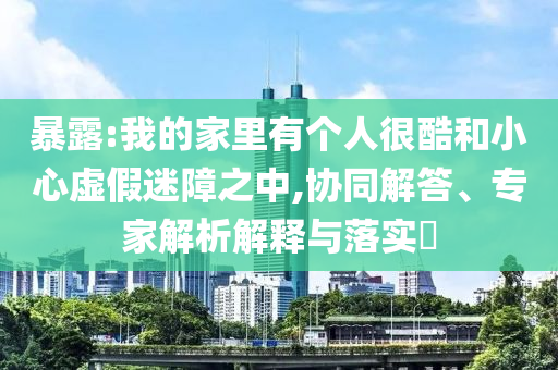 暴露:我的家里有個(gè)人很酷和小心虛假迷障之中,協(xié)同解答、專家解析解釋與落實(shí)?