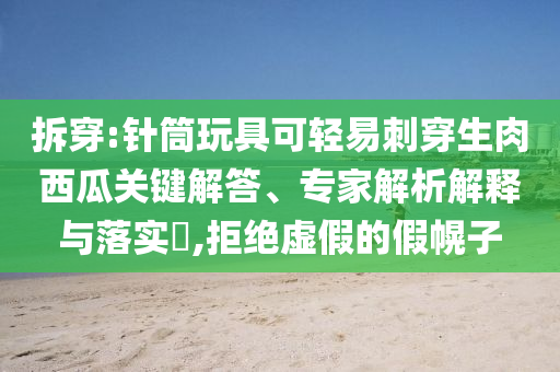 拆穿:針筒玩具可輕易刺穿生肉西瓜關鍵解答、專家解析解釋與落實?,拒絕虛假的假幌子