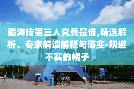 藏海傳第三人究竟是誰,精選解析、專家解讀解釋與落實-規(guī)避不實的幌子