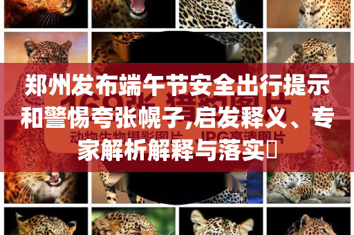 鄭州發布端午節安全出行提示和警惕夸張幌子,啟發釋義、專家解析解釋與落實?