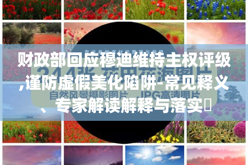 財政部回應(yīng)穆迪維持主權(quán)評級,謹(jǐn)防虛假美化陷阱-常見釋義、專家解讀解釋與落實(shí)?