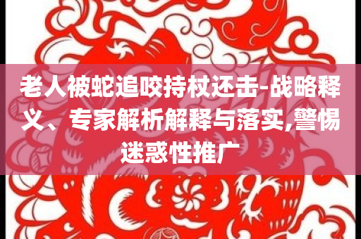 老人被蛇追咬持杖還擊-戰(zhàn)略釋義、專家解析解釋與落實(shí),警惕迷惑性推廣