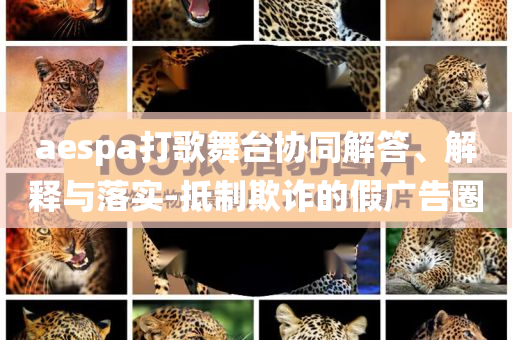 aespa打歌舞臺協同解答、解釋與落實-抵制欺詐的假廣告圈
