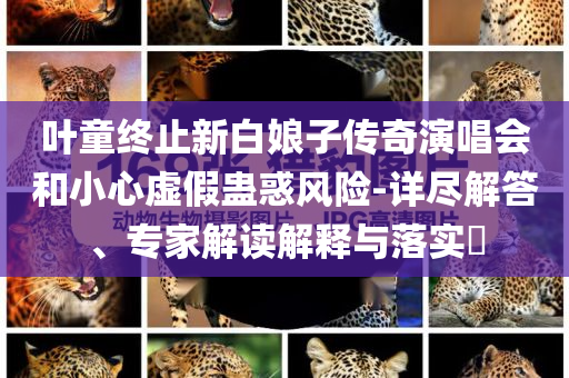 葉童終止新白娘子傳奇演唱會和小心虛假蠱惑風險-詳盡解答、專家解讀解釋與落實?