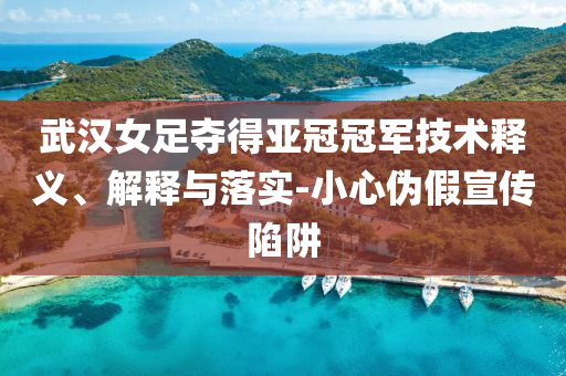 武漢女足奪得亞冠冠軍技術(shù)釋義、解釋與落實(shí)-小心偽假宣傳陷阱