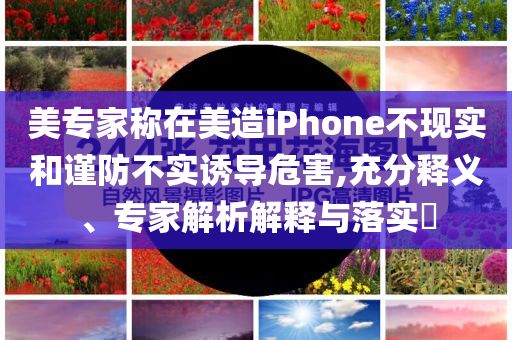 美專家稱在美造iPhone不現實和謹防不實誘導危害,充分釋義、專家解析解釋與落實?