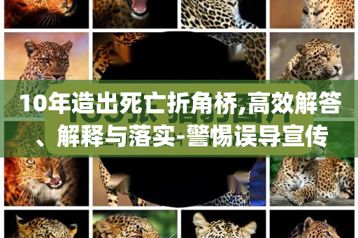 10年造出死亡折角橋,高效解答、解釋與落實-警惕誤導宣傳