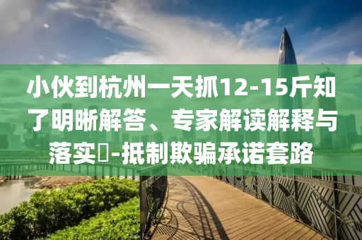 小伙到杭州一天抓12-15斤知了明晰解答、專家解讀解釋與落實?-抵制欺騙承諾套路