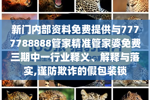 新門內(nèi)部資料免費提供與7777788888管家精準(zhǔn)管家婆免費三期中一行業(yè)釋義、解釋與落實,謹(jǐn)防欺詐的假包裝鎖