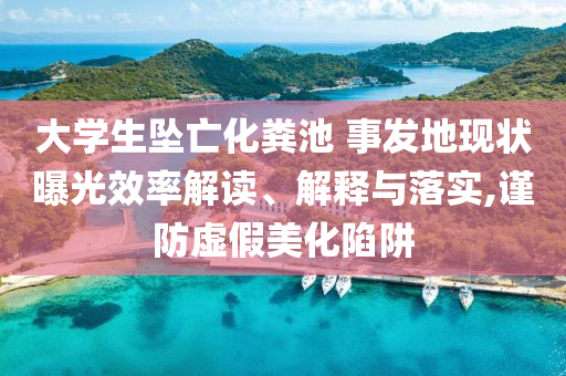 大學(xué)生墜亡化糞池 事發(fā)地現(xiàn)狀曝光效率解讀、解釋與落實(shí),謹(jǐn)防虛假美化陷阱
