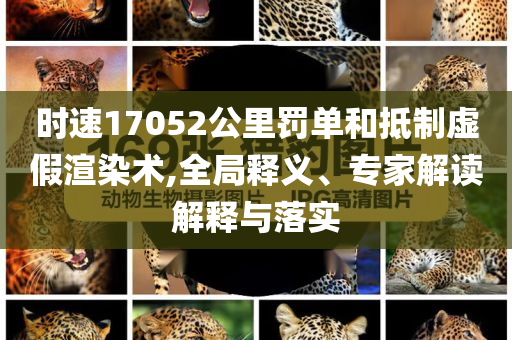時速17052公里罰單和抵制虛假渲染術,全局釋義、專家解讀解釋與落實