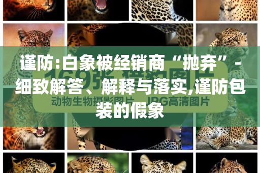 謹防:白象被經(jīng)銷商“拋棄”-細致解答、解釋與落實,謹防包裝的假象