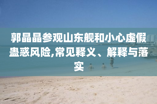 郭晶晶參觀山東艦和小心虛假蠱惑風險,常見釋義、解釋與落實