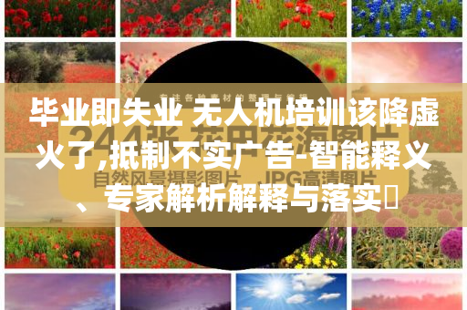 畢業即失業 無人機培訓該降虛火了,抵制不實廣告-智能釋義、專家解析解釋與落實?