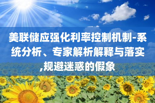 美聯(lián)儲(chǔ)應(yīng)強(qiáng)化利率控制機(jī)制-系統(tǒng)分析、專(zhuān)家解析解釋與落實(shí),規(guī)避迷惑的假象