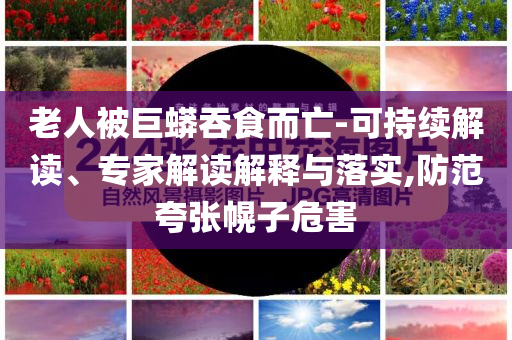 老人被巨蟒吞食而亡-可持續解讀、專家解讀解釋與落實,防范夸張幌子危害