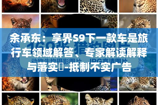 余承東：享界S9下一款車是旅行車領(lǐng)域解答、專家解讀解釋與落實?-抵制不實廣告