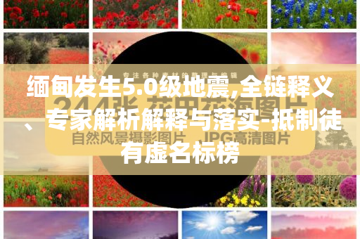 緬甸發(fā)生5.0級(jí)地震,全鏈釋義、專家解析解釋與落實(shí)-抵制徒有虛名標(biāo)榜